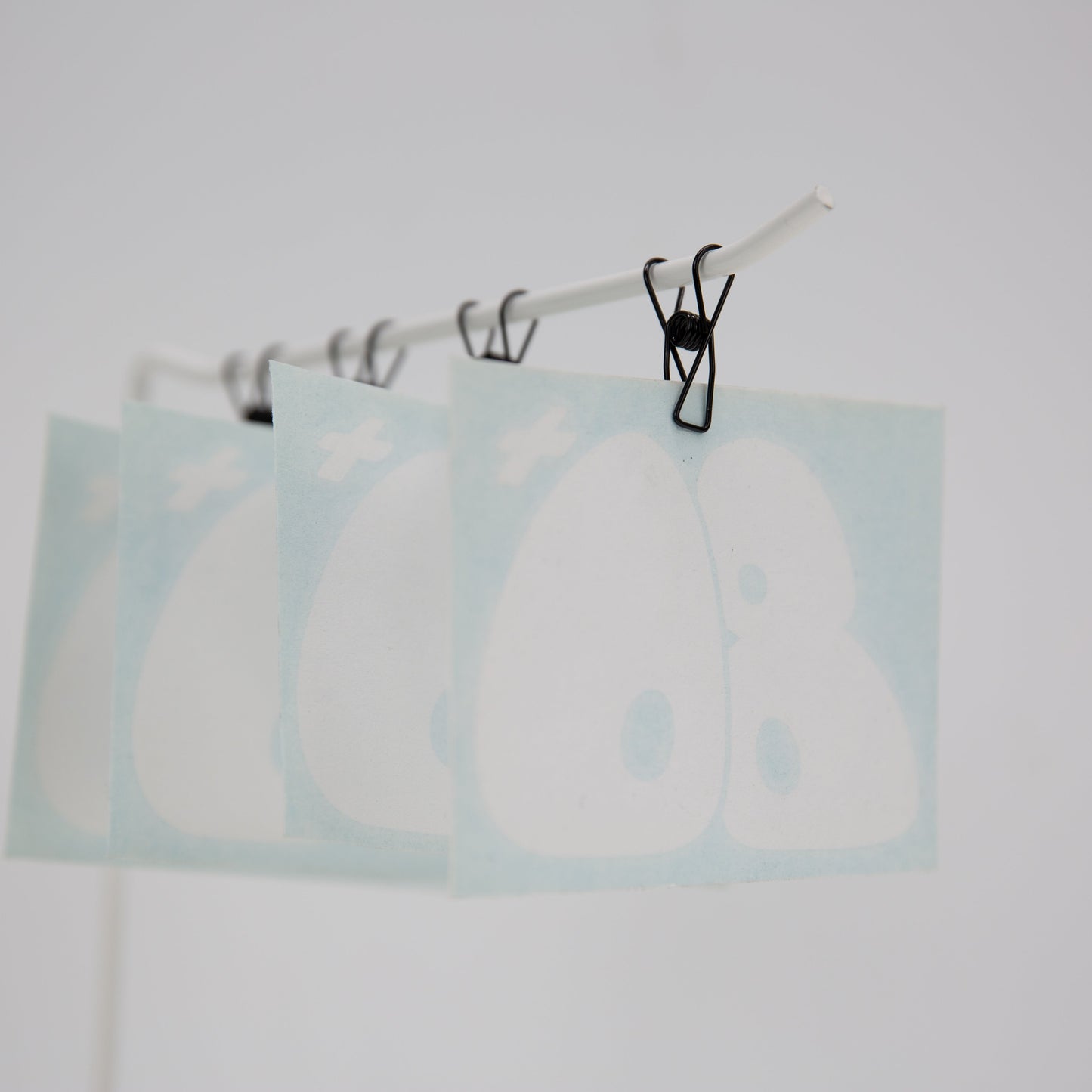 "+08" Bubble Logo Transfer Sticker