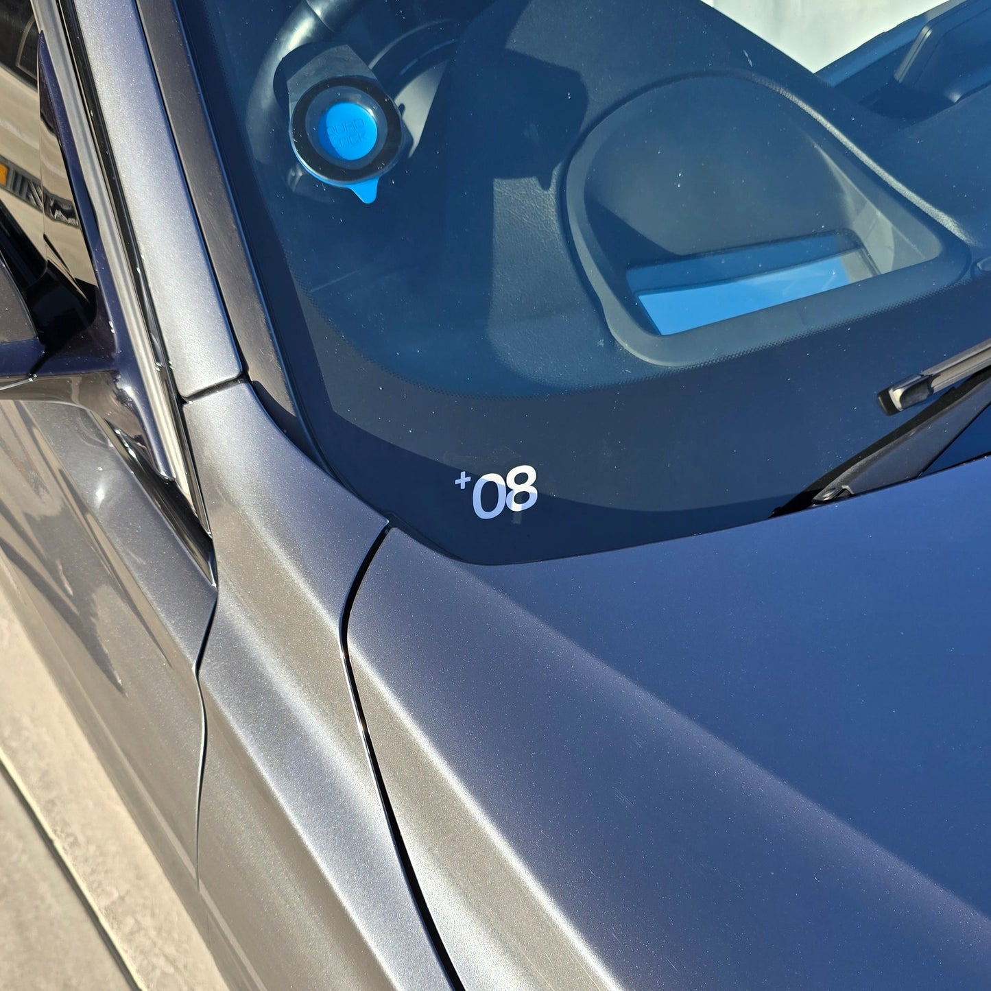 "+08" Classic Logo Transfer Sticker