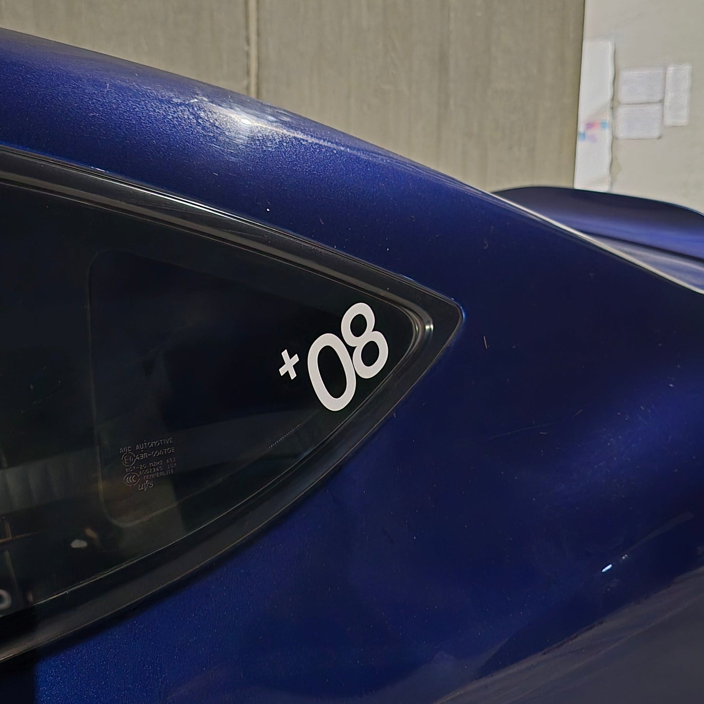 "+08" Classic Logo Transfer Sticker