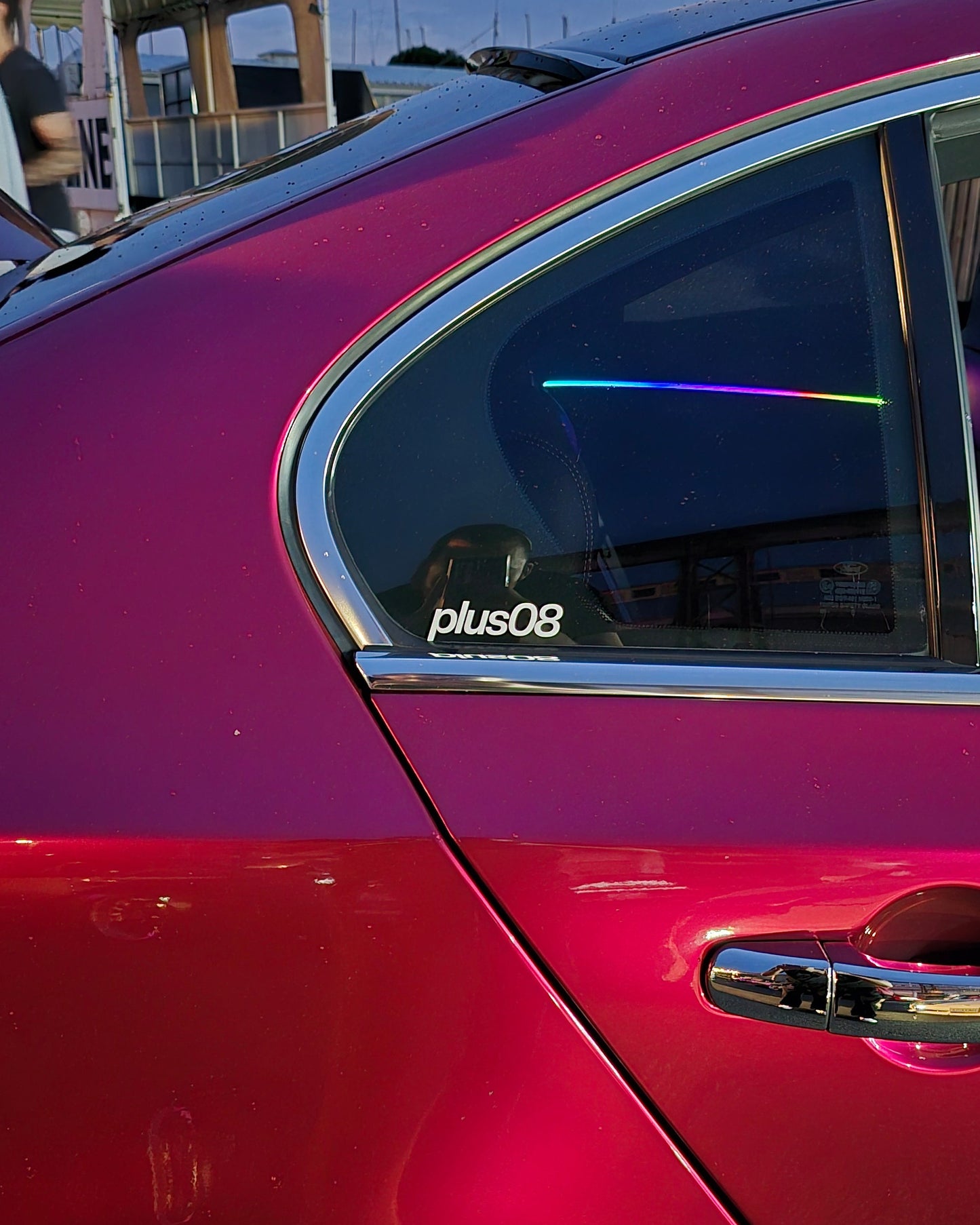 "plus08" Logo Transfer Sticker