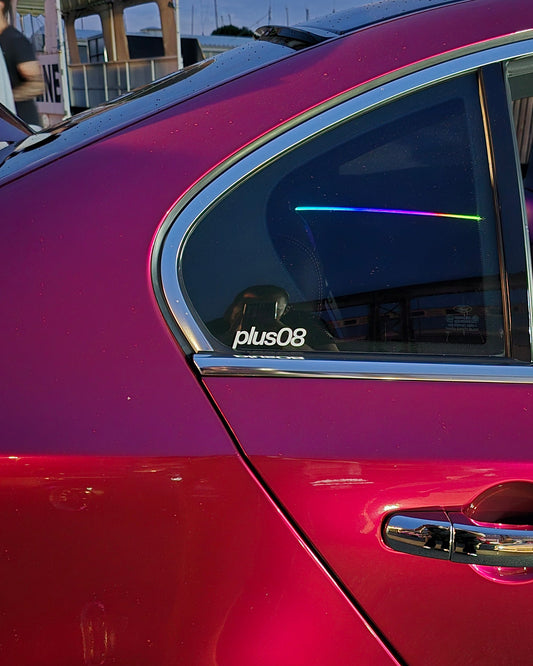 "plus08" Logo Transfer Sticker
