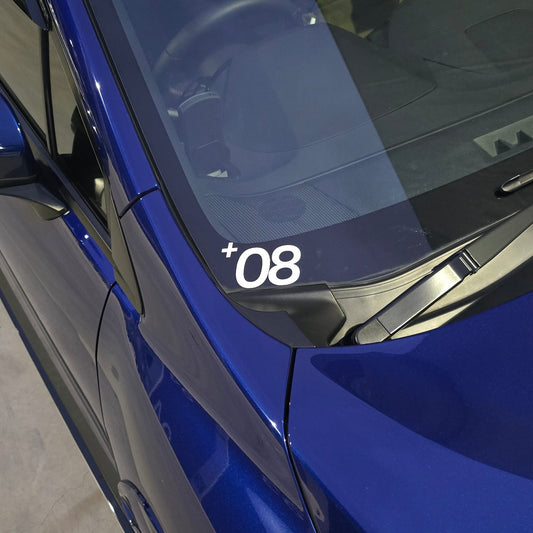 "+08" Classic Logo Transfer Sticker
