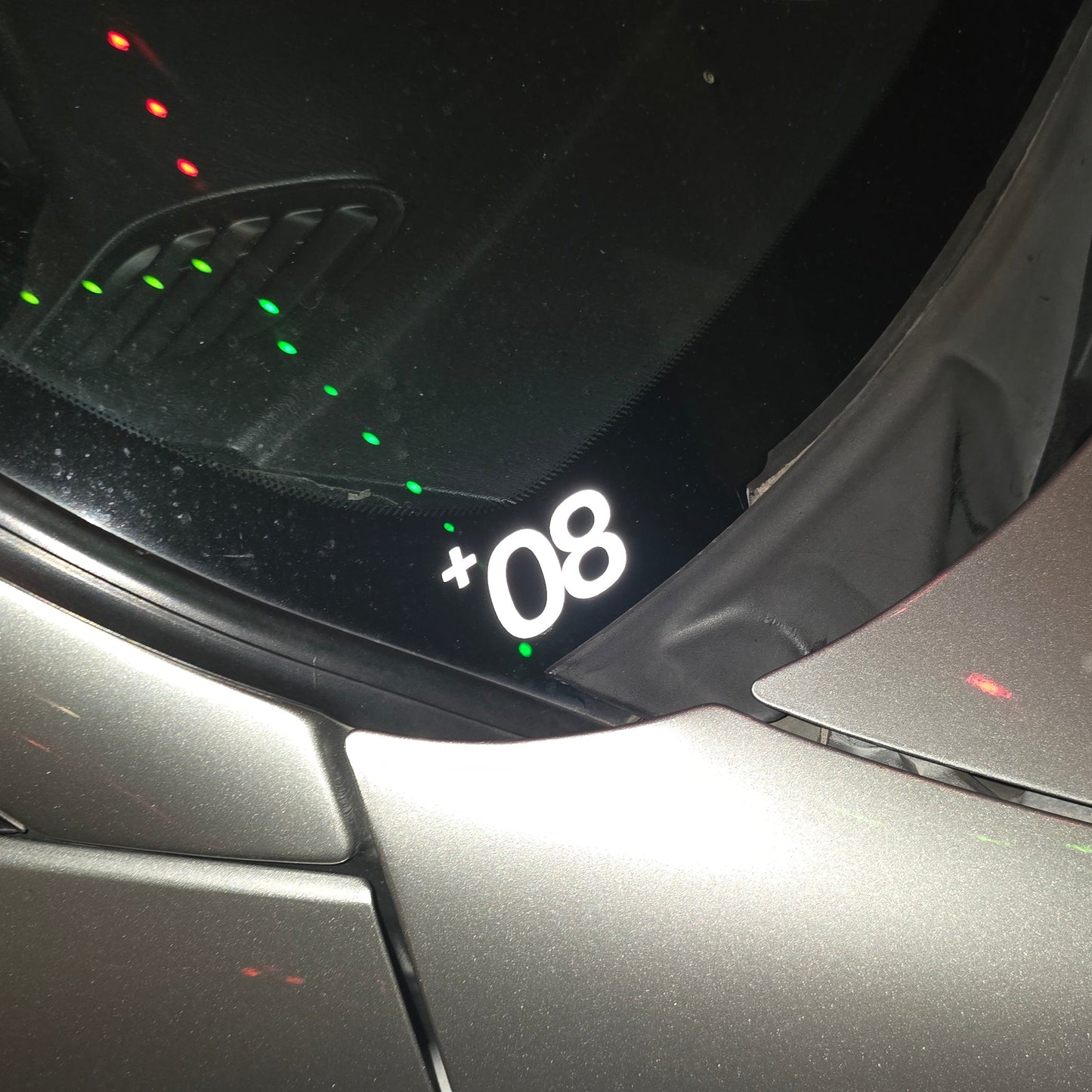 "+08" Classic Logo Transfer Sticker