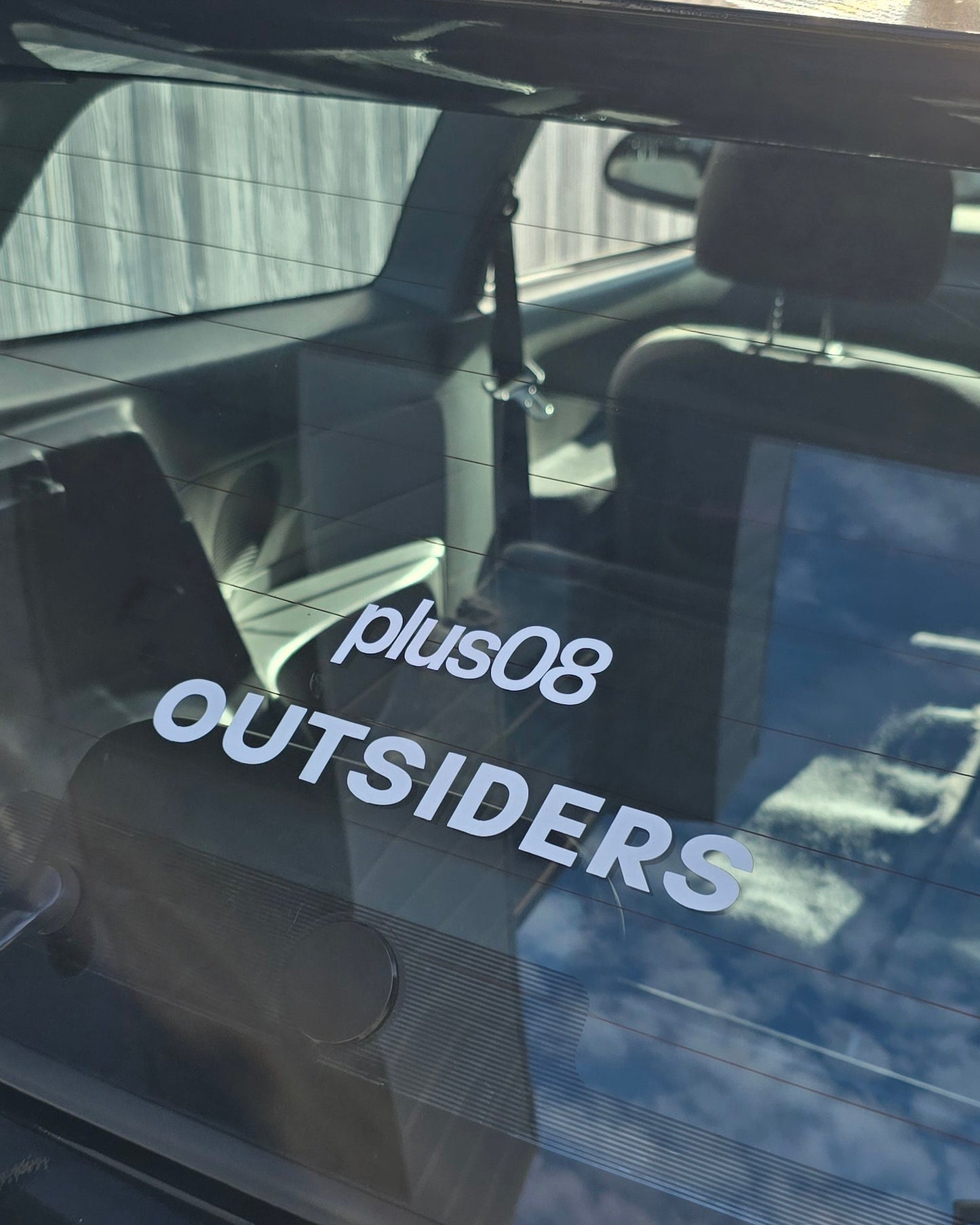 "plus08" Logo Transfer Sticker