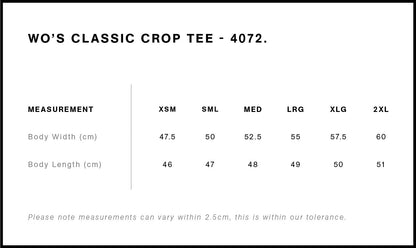 Raise Your Standards Launch Crop Top