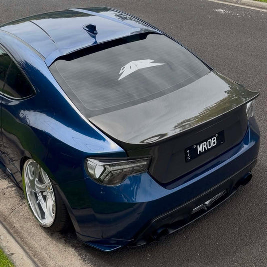 "+08" Graffiti Logo Banner Transfer Sticker